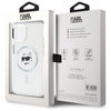 Karl Lagerfeld IML Metal Choupette Head MagSafe - Etui iPhone 15 (biały) (LHMP15SHLSCHH)