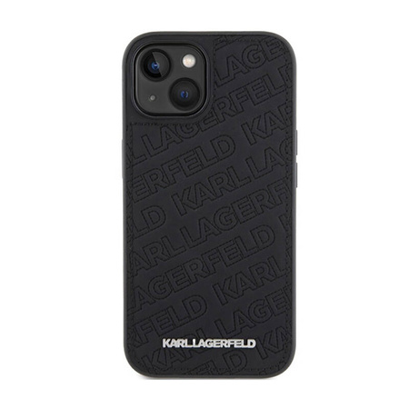 Karl Lagerfeld Quilted K Pattern - Etui iPhone 15 Plus (czarny) (KLHCP15MPQKPMK)