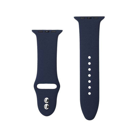 Crong Liquid - Pasek do Apple Watch 44/45/46/49 mm (granatowy) (CRG-44LQB-MBL)