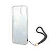 Guess Flower Cord - Etui ze smyczką iPhone 14 Plus (niebieski) (GUOHCP14MHFLSB)