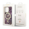 Guess Leopard MagSafe - Etui iPhone 14 Pro (Różowy) (GUHMP14LHLEOPWP)