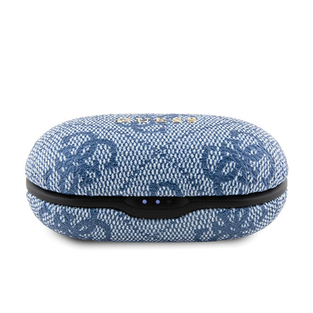 Guess 4G Metal Logo - Słuchawki Bluetooth TWS ENC + etui ładujące (niebieski) (GUTWSP4EGB)