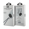 Karl Lagerfeld Universal Hand Strap Choupette – Smyczka / zawieszka do telefonu (srebrny) (KLUCHCSKPK)