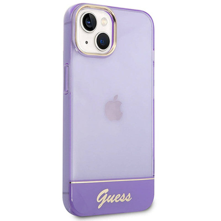 Guess Translucent - Etui iPhone 14 Plus (fioletowy) (GUHCP14MHGCOU)