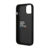BMW Leather Carbon Blue Line – Etui iPhone 14 (Czarny) (BMHCP14S22NBCK)
