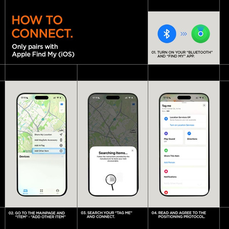 Spigen TagMe Bluetooth Tracker - Lokalizator do kluczy, plecaka, torby Apple Find My (Czarny) (AHP07580)