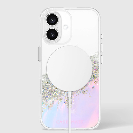 Case-Mate Karat MagSafe - Etui iPhone 16 (Holographic Soap Bubble) (CM054714)