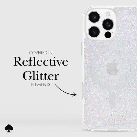 Kate Spade New York Protective MagSafe - Etui iPhone 16 Pro Max (Chunky Glitter) (KS054960)
