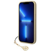 Guess 4G Charms Collection - Etui iPhone 14 Pro (brązowy) (GUHCP14LGF4GBR)