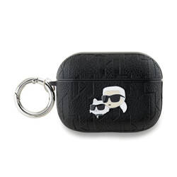 Karl Lagerfeld Monogram Karl & Choupette Head - Etui AirPods Pro 2 (czarny) (KLAP2PGKCPK)