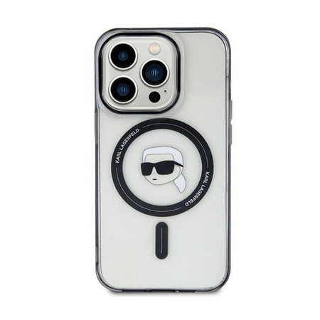 Karl Lagerfeld IML Karl Head MagSafe - Etui iPhone 15 (przezroczysty) (KLHMP15SHKHNOTK)