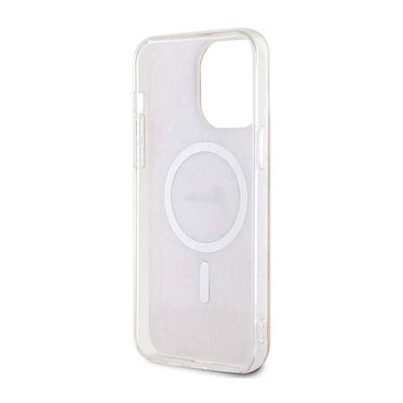 Guess 4G MagSafe - Etui iPhone 14 Pro Max (Różowy) (GUHMP14XH4STP)