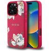 Guess Grained Printed Flower Pattern MagSafe - Etui do iPhone 16 Pro (fuksja) (GUHMP16LPGNMPLMF)