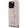 Guess Grained Big 4G Logo Small Classic Logo - Etui do iPhone 16 Pro Max (różowy) (GUHCP16XPGT4MBP)