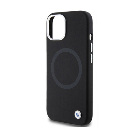 BMW Signature Liquid Silicone MagSafe - Etui iPhone 15 Plus (czarny) (BMHMP15MSILBK2)