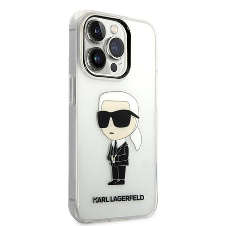 Karl Lagerfeld IML NFT Ikonik - Etui iPhone 14 Pro (przezroczysty) (KLHCP14LHNIKTCT)