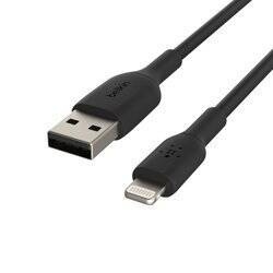 Belkin kabel PVC USB-A / Lightning, M/M 15 CM - czarny (CAA001BT0MBK)