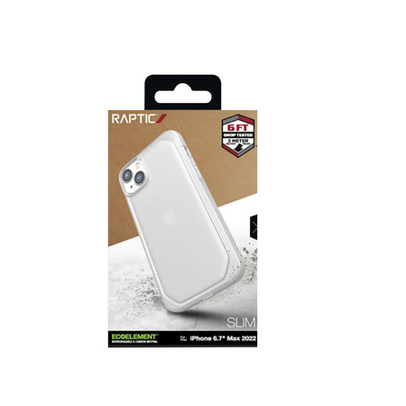X-Doria Raptic Slim - Biodegradowalne etui iPhone 14 Plus (Clear) (493161)