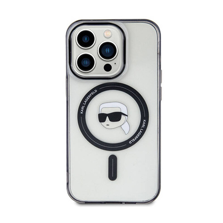 Karl Lagerfeld IML Karl Head MagSafe - Etui iPhone 15 Pro Max (przezroczysty) (KLHMP15XHKHNOTK)
