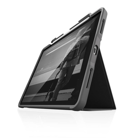 STM Dux Plus - Etui pancerne iPad Air 11” M3 (2025) / M2 (2024) / iPad Air 10.9” (5-4 gen.) (2022-2020) MIL-STD-810G z uchwytem Apple Pencil (Black) (STM-222-286JT-01)