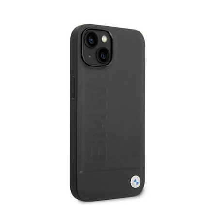 BMW Signature Logo Imprint MagSafe - Etui iPhone 14 Plus (czarny) (BMHMP14MSLLBK)