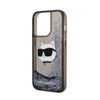 Karl Lagerfeld Liquid Glitter NFT Choupette Head - Etui iPhone 14 Pro (czarny) (KLHCP14LLNCHCK)
