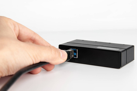 Unitek Kabel Przewód USB-A 2.0 AM-BM 2M (Y-C4001GBK)