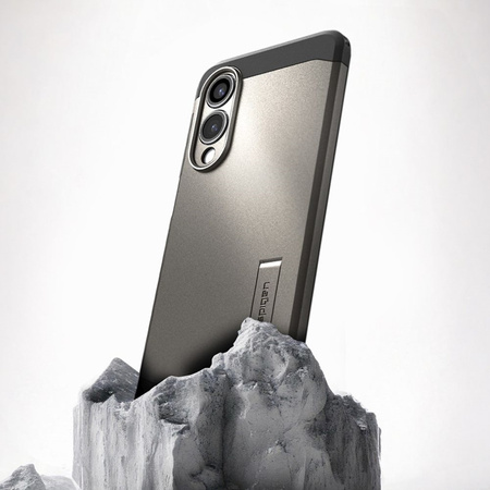 Spigen Tough Armor MagSafe - Etui do Samsung Galaxy S25 Edge (Gunmetal) (ACS09423)