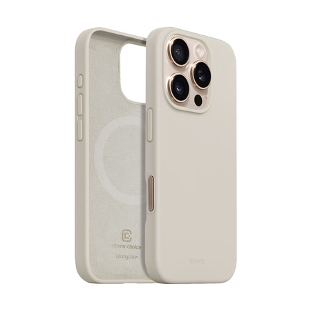Crong Color Cover Magnetic - Etui iPhone 16 Pro Max MagSafe (kamienny beż) (CRGCOLRMIP1669PSTN)
