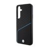 BMW Signature Leather Textured & Line MagSafe - Etui Samsung Galaxy S24+ (czarny) (BMHMS24M23RDCLK)