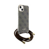 Guess Crossbody Cord 4G Print - Etui iPhone 15 (brązowy) (GUHCP15SHC4SEW)