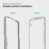 Spigen Alm Glass FC 2-Pack - Szkło hartowane do iPhone 16e / iPhone 14 / iPhone 13 / iPhone 13 Pro 2 szt (Czarna ramka) (AGL03387)