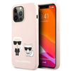 Karl Lagerfeld Slilicone Karl & Choupette Magsafe - Etui iPhone 13 Pro Max (różowy) (KLHMP13XSSKCI)