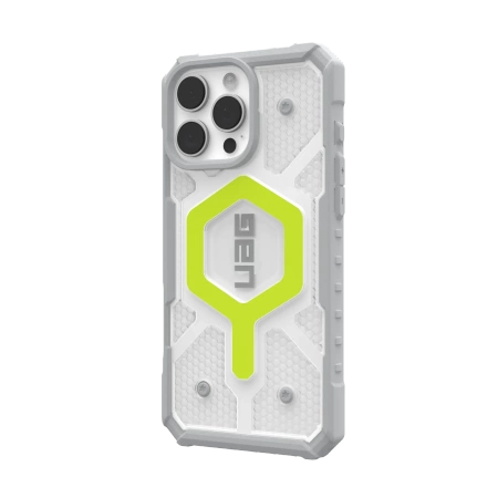 UAG Pathfinder Clear Magsafe - obudowa ochronna do iPhone 16 Pro Max kompatybilna z MagSafe jasny neon (114465118181)