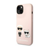 Karl Lagerfeld Liquid Silicone Karl & Choupette MagSafe - Etui iPhone 14 Plus (różowy) (KLHMP14MSSKCI)