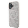 Guess 4G Ring Classic Logo MagSafe - Etui iPhone 16 Plus (różowy) (GUHMP16MG4GFRP)