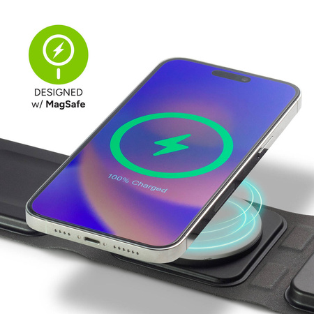 Mophie travel charger - ładowarka bezprzewodowa z MagSafe - czarna (401311507)