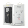 Guess Grip Stand 4G Triangle Strass Logo - Etui iPhone 15 Pro Max (czarny) (GUHCP15XPGS4TDK)