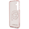 Karl Lagerfeld Rhinestones Karl Head Logo - Etui Samsung Galaxy S25 (różowy) (KLHCS25SHKHDCELP)