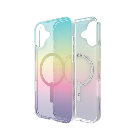 ZAGG Milan Snap - obudowa ochronna do iPhone 16 Plus kompatybilna z MagSafe (iridescent) (702315111)