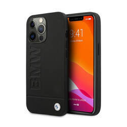 BMW Signature Logo Imprint - Etui iPhone 13 Pro Max (Czarny) (BMHCP13XSLLBK)