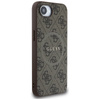 Guess 4G Ring Classic Logo MagSafe - Etui do iPhone 16e (brązowy) (GUHMPSE4G4GFRW)
