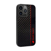 Audi Carbon Fiber Stripe - Etui iPhone 13 Pro Max (Czarny) (AUS-TPUPCIP13PM-R8/D1-BK)