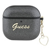 Guess Metallic Script Charm - Etui AirPods 4 (czarny) (GUA4PGMCSK)