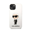 Karl Lagerfeld Silicone NFT Ikonik - Etui iPhone 14 Plus (biały) (KLHCP14MSNIKBCH)
