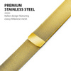 Crong Milano Steel - Pasek ze stali nierdzewnej do Apple Watch 44/45/46/49 mm (złoty) (CRG-44MST-GLD)