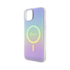 Guess IML Iridescent MagSafe - Etui iPhone 15 (fioletowy) (GUHMP15SHITSU)