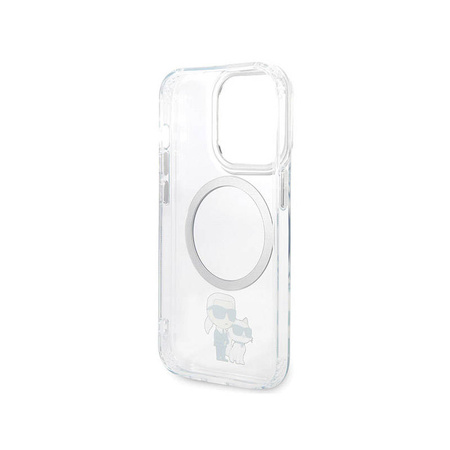 Karl Lagerfeld IML NFT Karl & Choupette MagSafe - Etui iPhone 13 Pro (przezroczysty) (KLHMP13LHNKCIT)