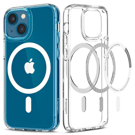 Spigen Ultra Hybrid Mag MagSafe - Etui do iPhone 13 (Biały) (ACS03528)