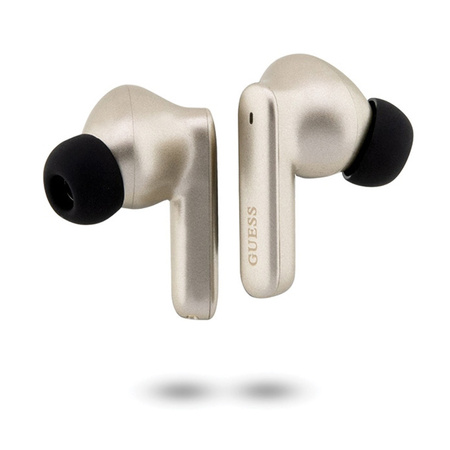 Guess True Wireless Classic EST BT5.3 - Słuchawki TWS + etui ładujące (złoty) (GUTWST50ED)